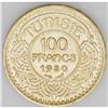 Image 1 : French Protectorate gold 100 Francs 1930, KM257, UNC, l French Protectorate gold 100 Francs 1930, 
