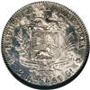 Image 2 : Republic 2 Reales 1858A, KM-Y10, MS61 NGC, an attractiv Republic 2 Reales 1858A, 