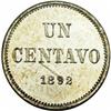 Image 1 : Republic Copper-Nickel Pattern Centavo 1892, KM-P7 Pief Republic Copper-Nickel Pattern Centavo 1892,