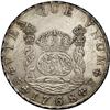 Carlos III Pillar 8 Reales 1768-JR, KM50, AU53 NGC, lig Carlos III Pillar 8 Reales 1768-JR, 