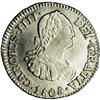 Image 1 : Carlos IIII 1/2 Real 1808-PI, KM69, MS63 NGC, bold deta Carlos IIII 1/2 Real 1808-PI, 