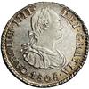 Image 1 : Carlos IIII 1/2 Real 1808-PJ, KM69, MS63 NGC, a lovely Carlos IIII 1/2 Real 1808-PJ, 