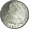 Image 1 : Carlos IIII 4 Reales 1807-PJ, KM72, MS62 NGC, fully lus Carlos IIII 4 Reales 1807-PJ, 