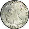 Image 1 : Carlos IIII 8 Reales 1808-PJ, KM73, MS62 NGC, fully lus Carlos IIII 8 Reales 1808-PJ, 