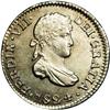 Image 1 : Ferdinand VII 1/2 Real 1824-PJ, KM90, MS64 NGC, lightly Ferdinand VII 1/2 Real 1824-PJ, 