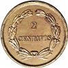 Image 1 : Republic 2 Centavos 1878, KM164.1, bold XF-AU, harshly Republic 2 Centavos 1878, 