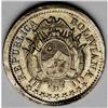 Image 1 : Republic Pattern 5 Centavos 1883, KM-E6, nice toned Pro Republic Pattern 5 Centavos 1883, 