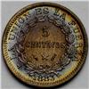 Image 2 : Republic 5 Centavos - Type Tandem, KM169.1 1883A, first Republic 5 Centavos - Type Tandem, 