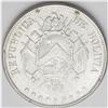 Republic Boliviano 1872-FE, KM155.4, nine stars, choice Republic Boliviano 1872-FE, 