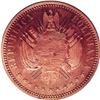 Republic Copper Pattern Boliviano 1868-E, KM-Pn33, reed Republic Copper Pattern Boliviano 1868-E, 