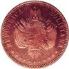 Image 1 : Republic Copper Pattern Boliviano 1868CT-E, KM-Pn33, re Republic Copper Pattern Boliviano 1868CT-E, 