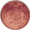 Image 1 : Republic Copper Piefort Pattern Boliviano 1868-CT, simi Republic Copper Piefort Pattern Boliviano 18