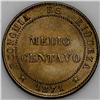 Image 2 : Republic Medio (1/2) Centavo - Three Dates, KM148, 1871 Republic Medio (1/2) Centavo - Three Dates, 