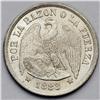 Image 4 : Republic Peso - Date Run Continues, KM142.1, 1883 round Republic Peso - Date Run Continues, 