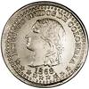 Republic 1/2 Decimo 1868 Bogota, KM150.1, MS62 NGC, lus Republic 1/2 Decimo 1868 Bogota, 