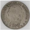 Republic 2 Decimos - Two Types, KM155.1, 1872 Bogota, t Republic 2 Decimos - Two Types, 