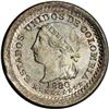 Image 1 : Republic 5 Centavos 1880 Bogota, KM174a.1, MS65 NGC, su Republic 5 Centavos 1880 Bogota, 