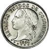 Republic 20 Centavos 1884 Bogota, KM176.3, MS62 NGC, fu Republic 20 Centavos 1884 Bogota, 