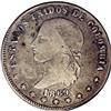 Image 1 : Republic 5 Decimos 1869 Popayan, KM153.6, Fine 12 NGC, Republic 5 Decimos 1869 Popayan, 