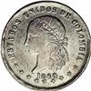 Image 3 : Republic 5 Decimos 1869 Medellin, KM153.2, AU55 NGC, bo Republic 5 Decimos 1869 Medellin, 