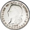 Republic 5 Decimos 1886 Medellin, KM164.2, VF+, cleaned Republic 5 Decimos 1886 Medellin, 