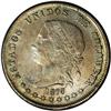 Republic 50 Centavos 1877/6 Bogota, KM177.1, AU55 NGC, Republic 50 Centavos 1877/6 Bogota, 