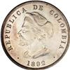 Republic Proof 50 Centavos 1892, KM187.2, small diamete Republic Proof 50 Centavos 1892, 