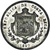 Image 1 : Republic Pattern Escudo 1850-JB, type of KM98, Republic Pattern Escudo 1850-JB, 
