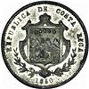 Image 2 : Republic Pattern Escudo 1850-JB, type of KM98, Republic Pattern Escudo 1850-JB, 