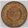 Image 2 : Republic - Pair of 2 Centavos Patterns 1878E, KM-E12, s Republic - Pair of 2 Centavos Patterns 1878E