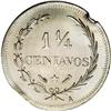 Image 2 : Republic Pattern 1 1/4 Centavos 1887A, similar to KM-E1 Republic Pattern 1 1/4 Centavos 1887A, 