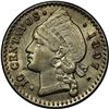 Republic 10 Centavos 1897A, KM13, AU58 NGC, lightly ton Republic 10 Centavos 1897A, 
