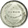 Image 2 : Republic Pattern 5 Centavos 1892-CAM, KM-Pn6, Proof 60 Republic Pattern 5 Centavos 1892-CAM, 