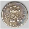 Image 1 : Carlos IV 1/4 Real 1796G, KM59, toned VF-XF, bold detai Carlos IV 1/4 Real 1796G, 