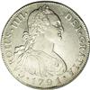 Carlos IV 8 Reales 1791NG-M, KM53, proper bust, AU58 NG Carlos IV 8 Reales 1791NG-M, 