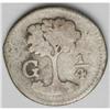 Central American Republic 1/4 Real 1845G, KM1, nice ton Central American Republic 1/4 Real 1845G, 