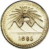 Image 1 : Republic 1/4 Real 1885, KM151, MS62 NGC, fully lustrous Republic 1/4 Real 1885, 
