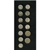 Image 1 : Republic - Balance of the 1/4 Reals, thirteen coins, al Republic - Balance of the 1/4 Reals, 