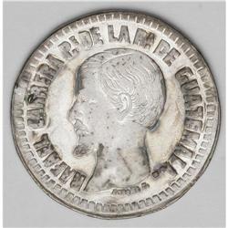 Republic 2 Reales 1859, KM133, toned nearly XF, cleaned Republic 2 Reales 1859, 