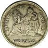 Republic 2 Reales 1892 No Star, KM154b.2, XF40 NGC, a n Republic 2 Reales 1892 No Star, 