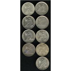 Republic Collection of 2 Reales, KM154 1879D, nice XF, Republic Collection of 2 Reales, 