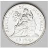 Republic Peso - Two Varieties, KM210 1896, choice brill Republic Peso - Two Varieties, 
