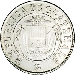 Republic 50 Centavos 1870R, KM195, MS63 NGC, fully lust Republic 50 Centavos 1870R, 