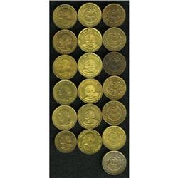 Republic - Centavo Collection, nineteen coins, all UNC, Republic - Centavo Collection, 