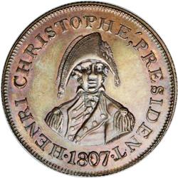 Republic of North Haiti. Pattern Copper Centieme 1807, Republic of North Haiti. Pattern Copper Centi