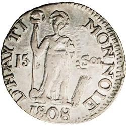 Republic of North Haiti. 15 Sols 1808, KM6, XF45 NGC, l Republic of North Haiti. 15 Sols 1808, 