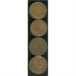 Republic Centime - Four Dates, KMA21, 1828-An 25, gloss Republic Centime - Four Dates, 
