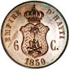 Image 1 : Empire - Faustin I Pattern 6 Centimes 1850, KM-Pn46, Pr Empire - Faustin I Pattern 6 Centimes 1850, 