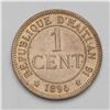 Image 4 : Republic - Trio of Centimes, KM42 1881, cleaned UNC, an Republic - Trio of Centimes, 