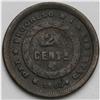 Image 2 : Republic 2 Centavos 1908/7, KM64, F-VF, porous surfaces Republic 2 Centavos 1908/7, 